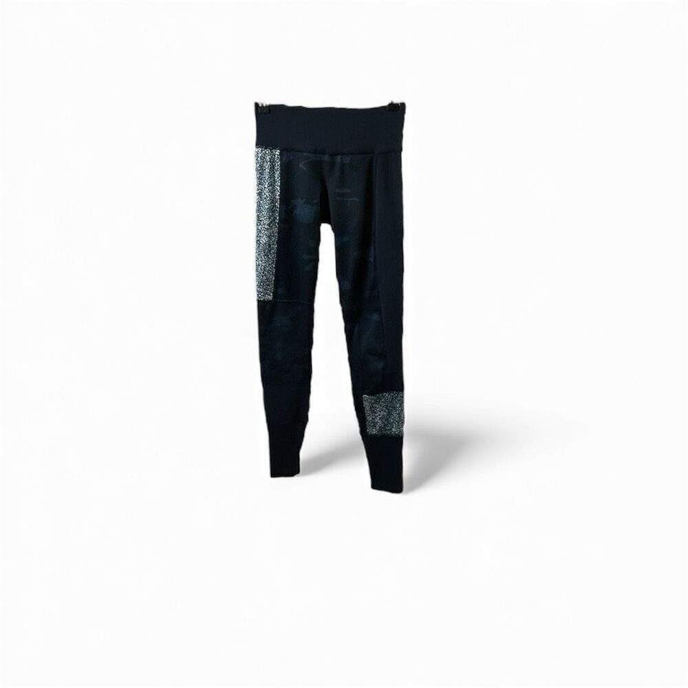 Lululemon Wunder Under Sashiko Lotus Camo Oil Inkwell Leggings Size 2